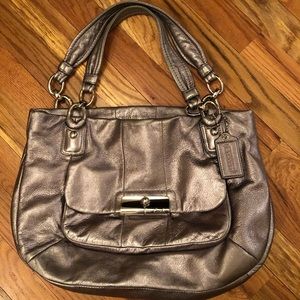 Metallic Coach Handbag